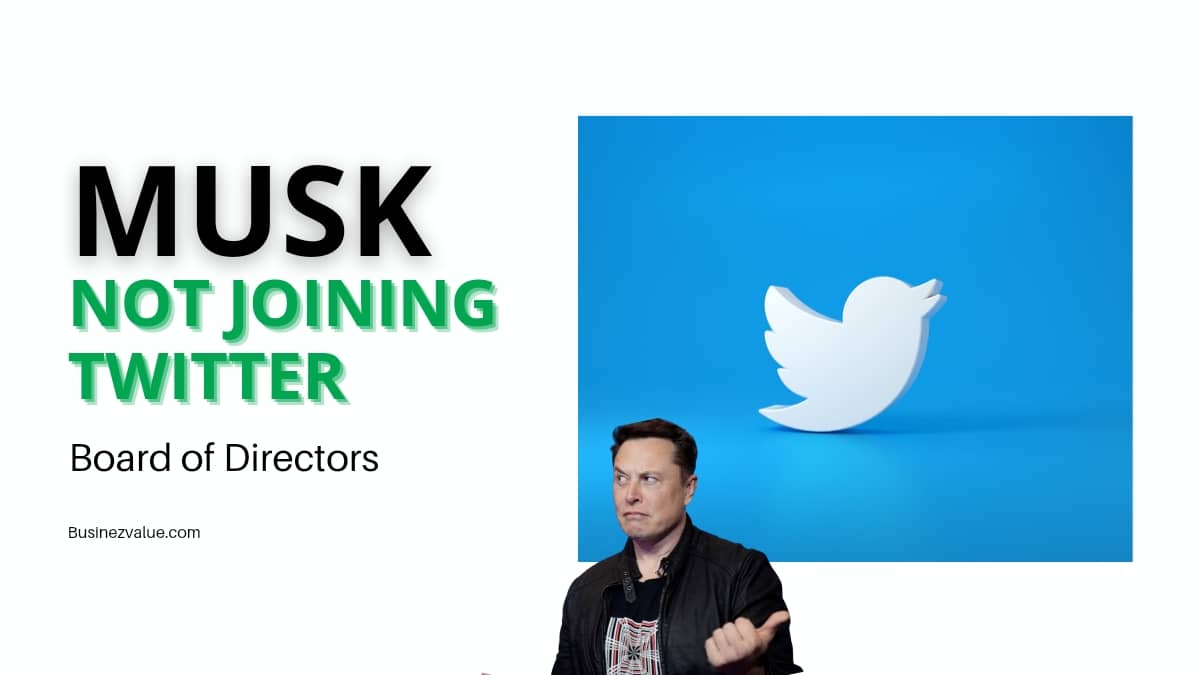 Musk Will Not Join Twitter’s Board, Parag Said